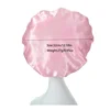 Satin Bonnets Night Sleeping Cap Large Elastic Wide Soft Band Colorful Silk Hat for Curly Hair Care Beauty Makeup for Women Men 6
