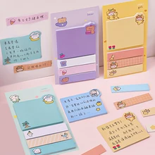 

80 Sheets Cartoon Sticky Notes Cute Memo Pads Animal Index Sticker Label for Notepad Journal Office School Stationery Supplies