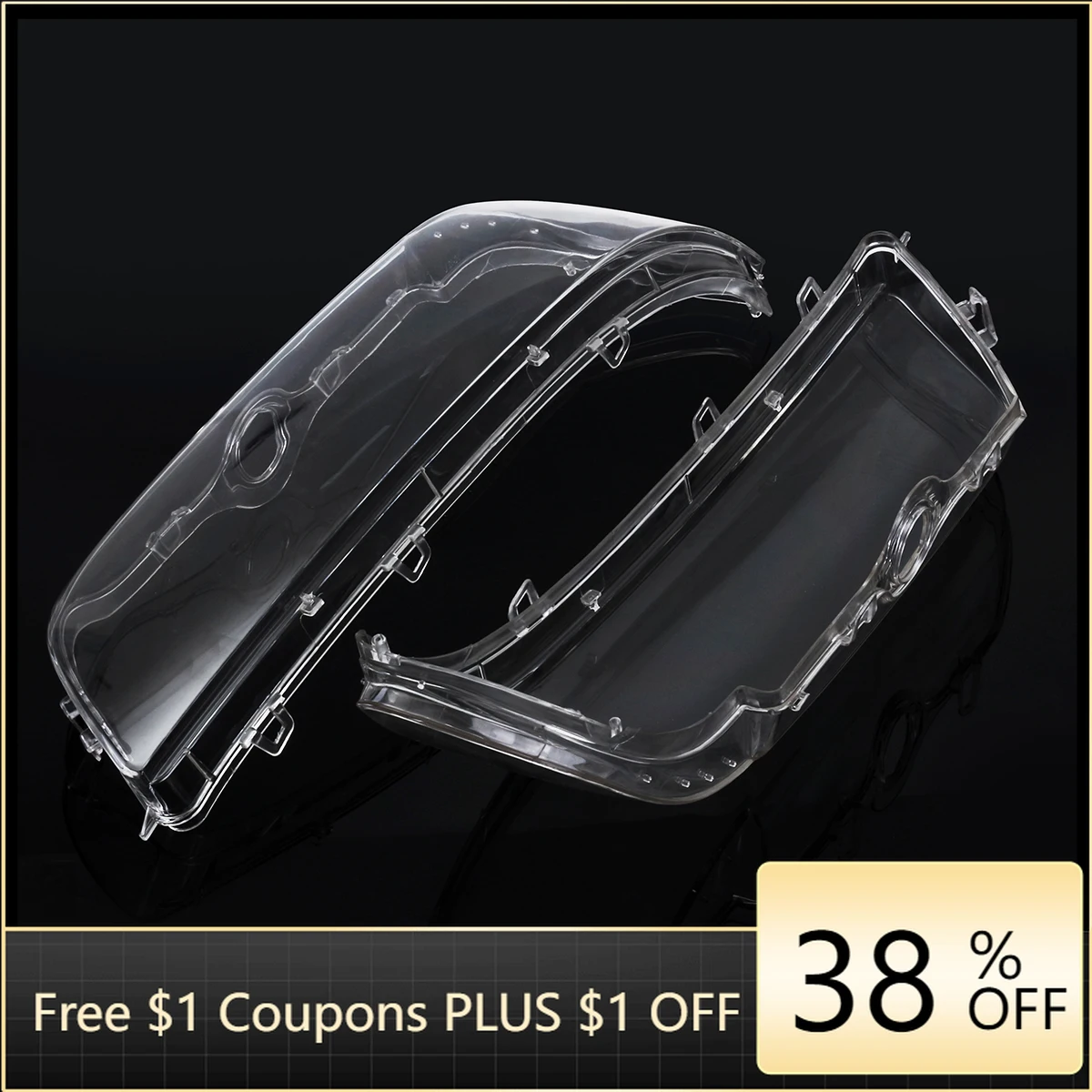 2Pcs 4-Door Lens Headlamp Cover Car Left Right for BMW E39 facelift 1996-2003 63128375301 63128375302 Accessories headlight cover headlight lens cover