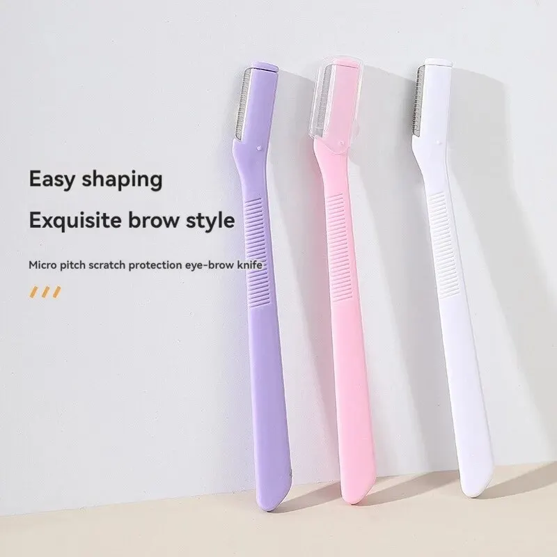 4pcs Eye-brow Knife WOMEN'S Makeup Eyebrow Shaping Tool Suit Stainless Steel Eye-brow Knife Eyebrow Scraper Beginner