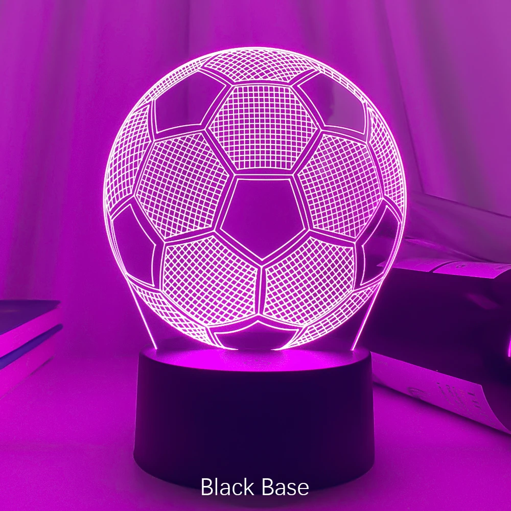 LAMPE VEILLEUSE DECORATIVE LED BALLON DE FOOTBALL ! NEUF !