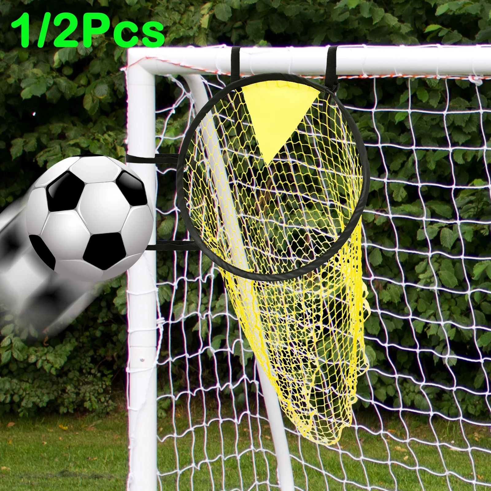 thumbnail image 2 of Soccer Top Bins Goal Target Net With Adjustable Straps - Football Training Kicking Accuracy 2 of 10