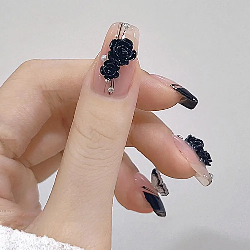 

1 коробка украшений для ногтей креативная форма не выцветающие 3D украшения для ногтей Камелия самодельный маникюрный дизайн для маникюрного салона