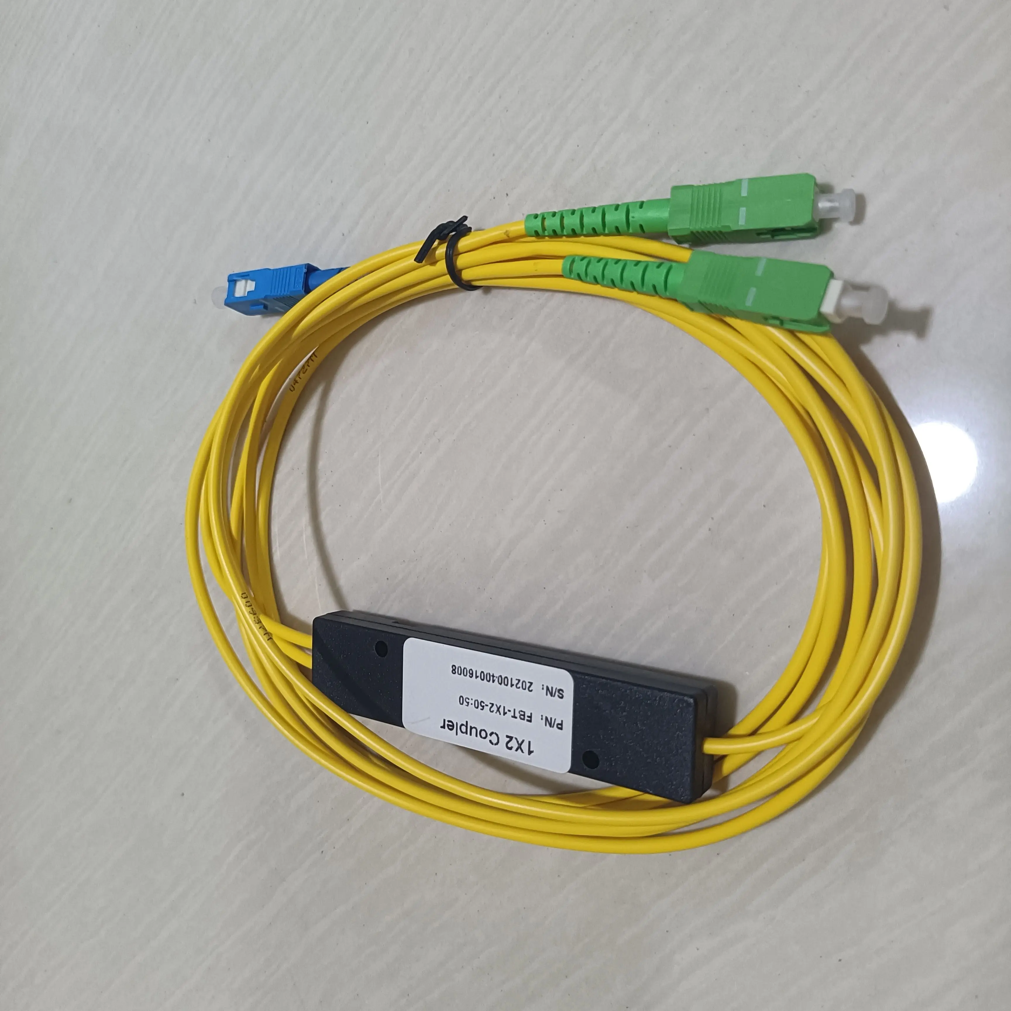 Duke 10pcs/lot  PLC Singlemode Fiber Optical Splitter FTTH PLC Fabrica Esse Splitter Box SM PLC 1X2 SC/UPC SC/APC