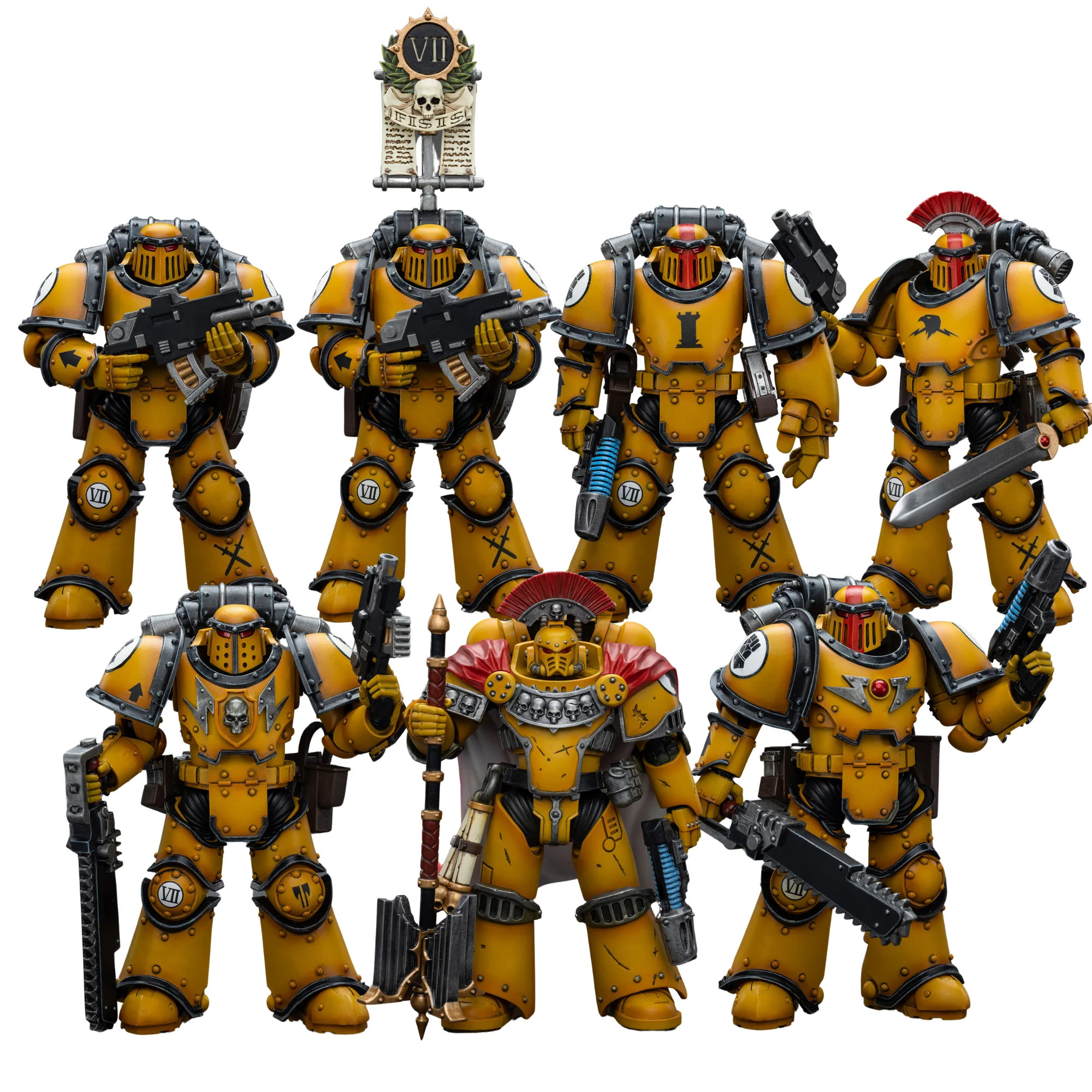 [В наличии] JOYTOY 1/18 Warhammer 40K экшн-фигурка императорских Фастов Легион мкии тактическая эскадрия 7 шт. модель подарок для мальчика бесплатная доставка