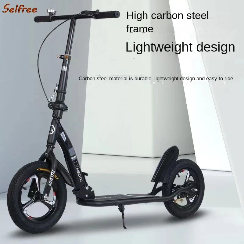 Selfree Folding Scooter Teenagers Over 10 Years Old And Adults Portable Two Wheeled Commuting For School Commuting Non-electric folding scooter