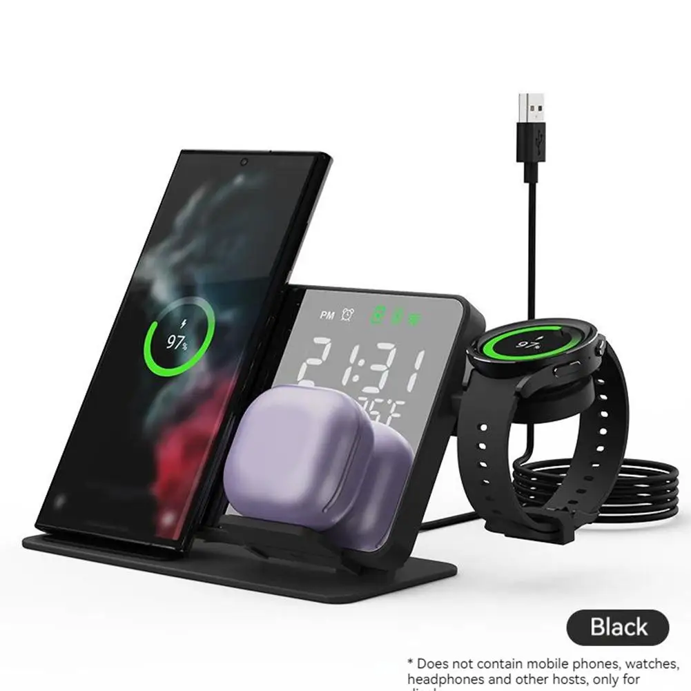 4 in 1 Wireless Charger For Samsung Galaxy Watch 3/4/5/5 Pro 15W Mobile