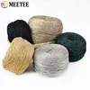 Meetee 100g/roll Gold Silver Yarn Bright Wire Crochet Metallized Thread DIY Hand-woven Knitting Cord Decor Crafts Accessories 1