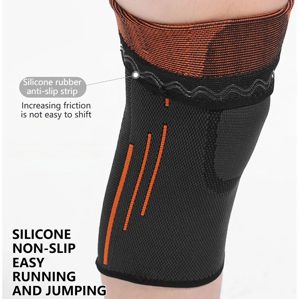 AOLIKES 1PCS New Knee Compression Sleeve-Best Knee Brace for Men & Women–Knee Support for Running,Basketball,Weightlifting,Gym
