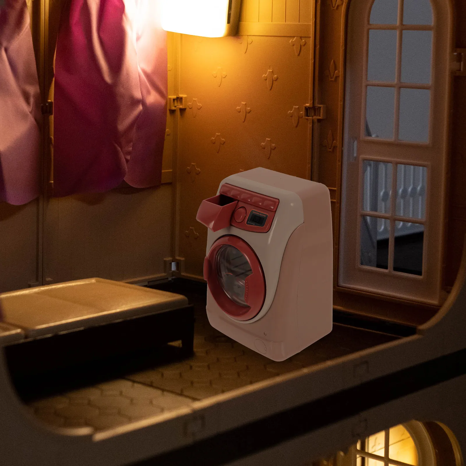 창의적인 플라스틱 시뮬레이션 세탁기 어린이를 위한 가정용 조기 학습용 교육용 장난감