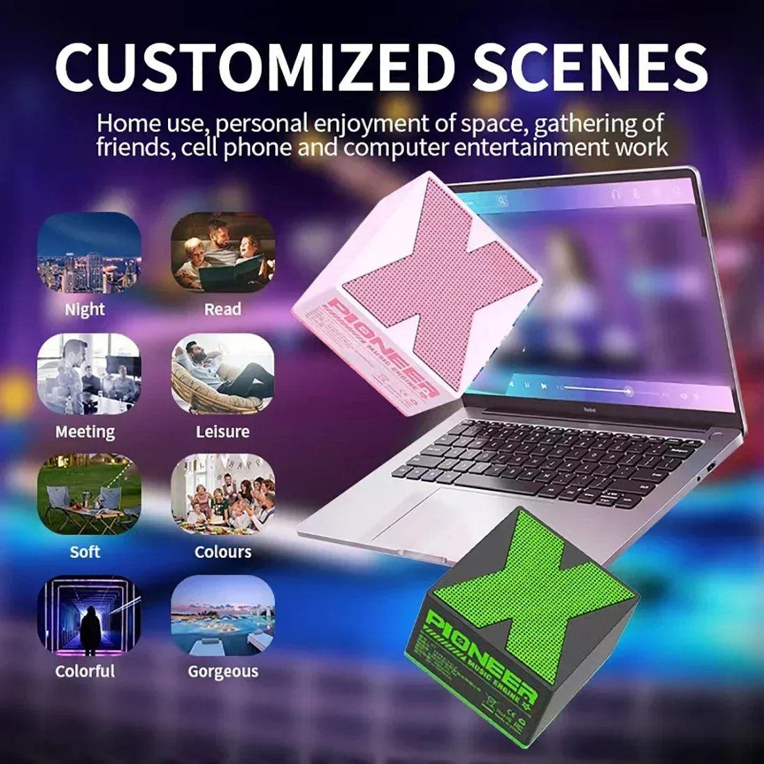 

Wireless Speaker Speaker Alloy Speaker Mini Subwoofer Music Sound Box Aluminum Portable Outdoor Car Portable Radio