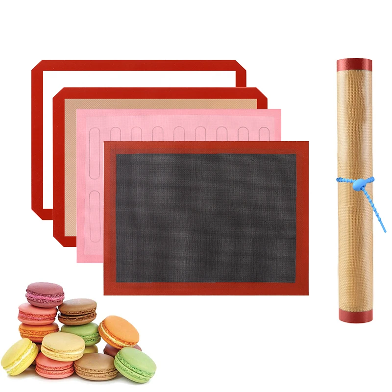 40X30Cm Tappetino Da Forno In Silicone Macaron Antiaderente S Fodera Per Fogli Da Forno Reuable Cookie Bread Macaron Teglia Da Forno Tappetino Per Pas