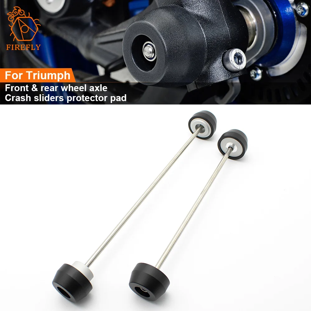 

For Triumph Street Triple R/RS/S 765 660 Daytona 675R Front Rear Wheel Axle Fork Crash Sliders Motorcycle Wheel Protector Stand