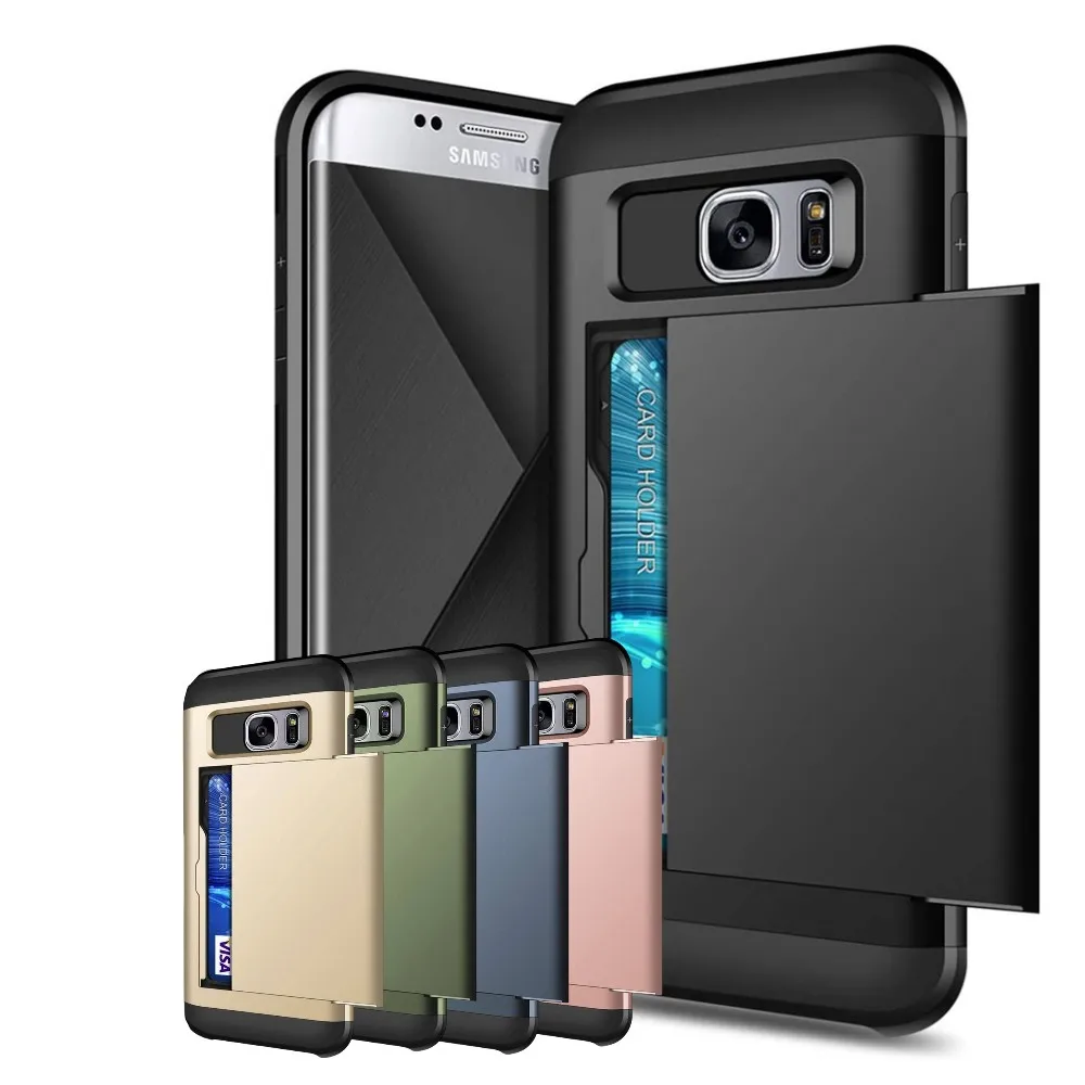 Case For Samsung Galaxy S7 Edge Case Cover Wallet Sliding Cover Card Slot Case For Samsung S 7 S7 Edge S7Edge G930 G935 Coque