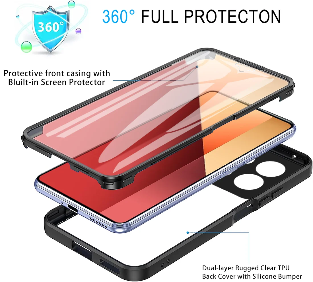 360° Full Coverage Screen Protector and Smart Cover