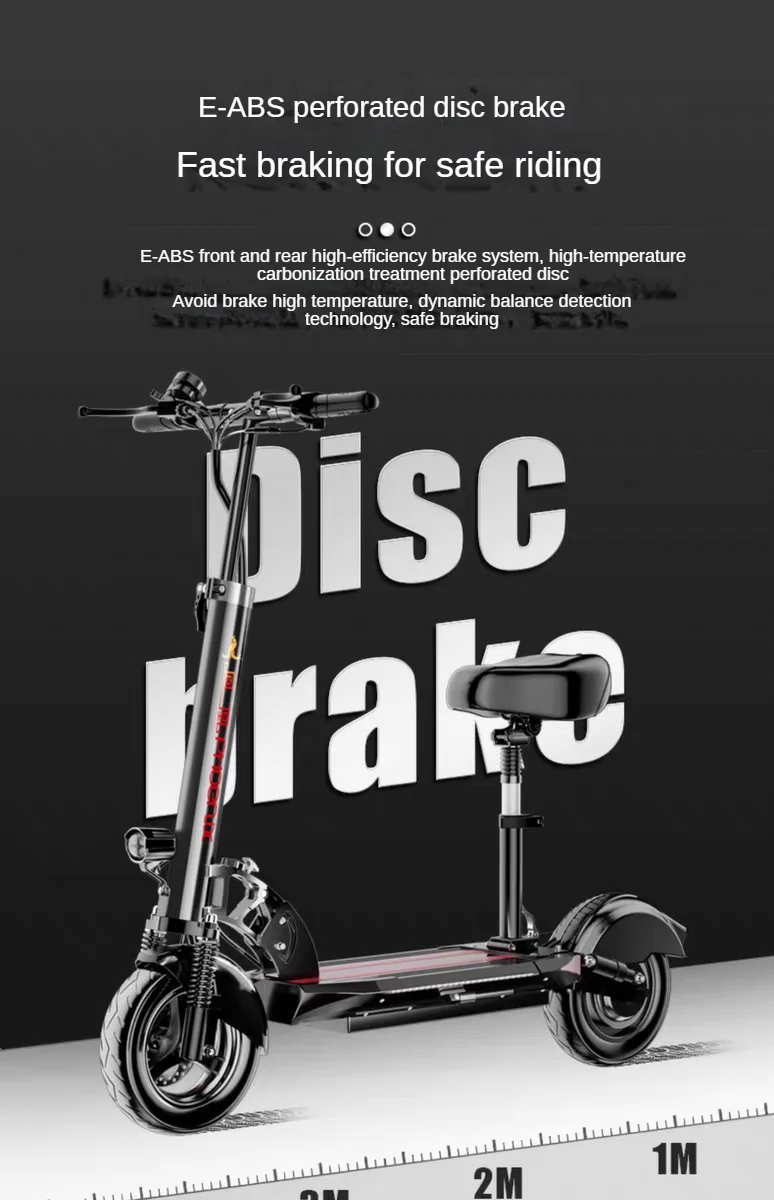 ترقية سكوتر كهربائي 48 فولت مع مقعد تصميم قابل للط...