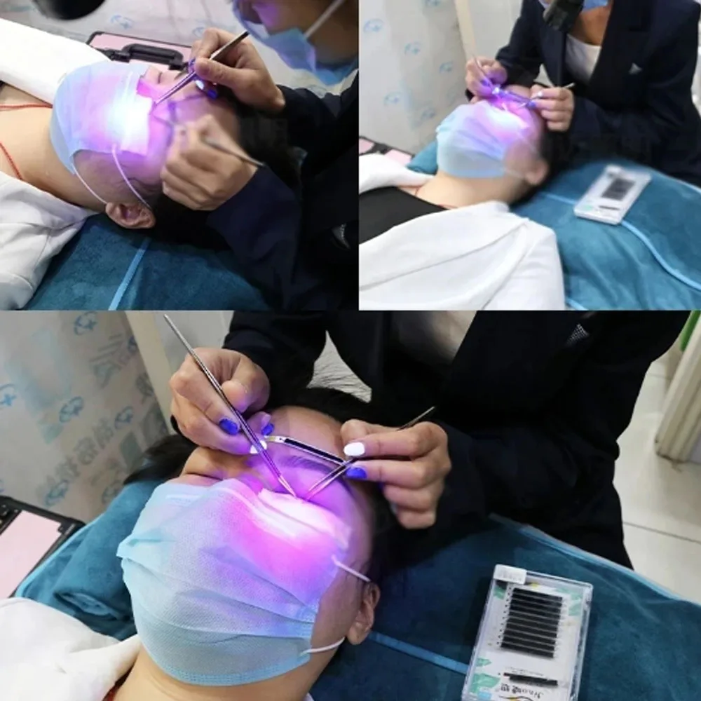 10W USB LED UV Ultraviolet Glue Curing Light Manicure Beauty Eyelash False Eyelashes Grafting Foot Step Switch LED Table lamp uv curing lamp