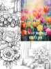 1pc Charming Tulips Art Coloring Book Original Upgraded Paper Thickened 22 Pages Coloring Books Gift For Holiday Birthday 5