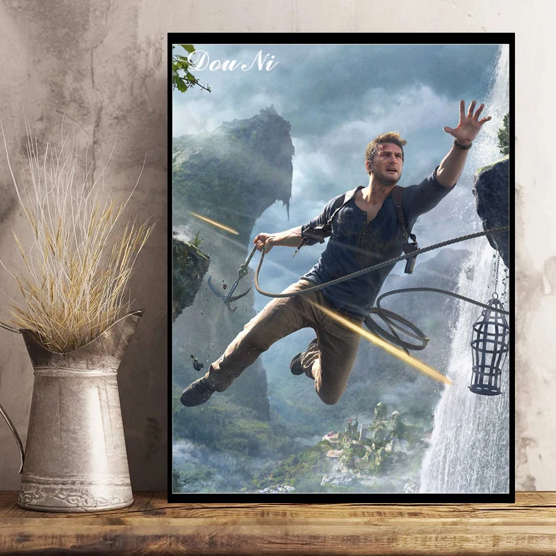 Uncharted Movie Tom Holland Diamond Painting Wall Art Cross