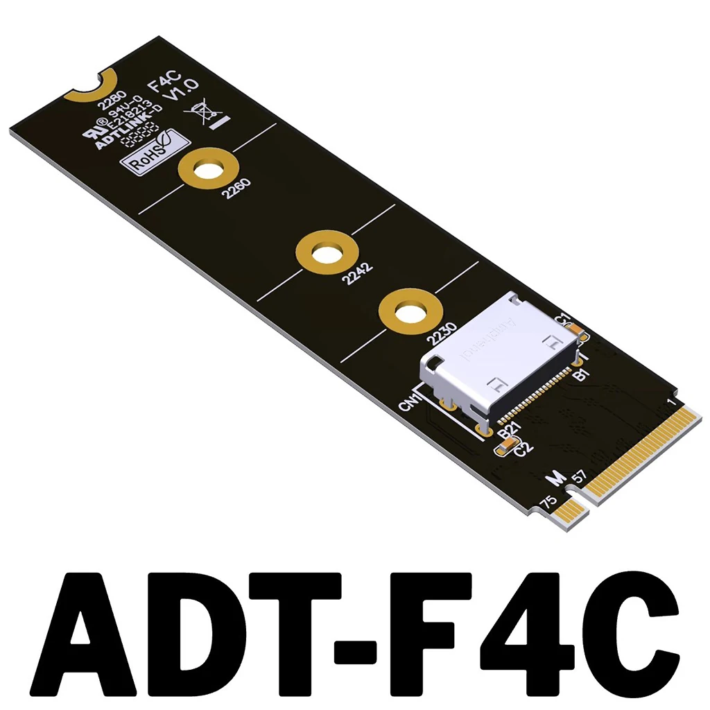 GPU Dock GPUドッキングステーション　OCuLinkアダプタ PCIe 4.0 F9G 64Gbps OcuLink ラップトップ外部グラフィックス