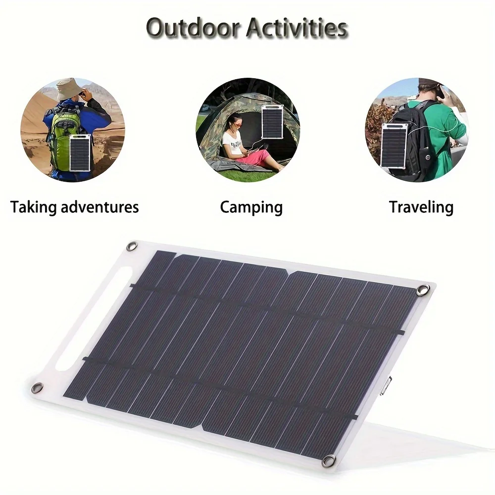1PC portable 5V solar panel with USB safe and stable charger 3
