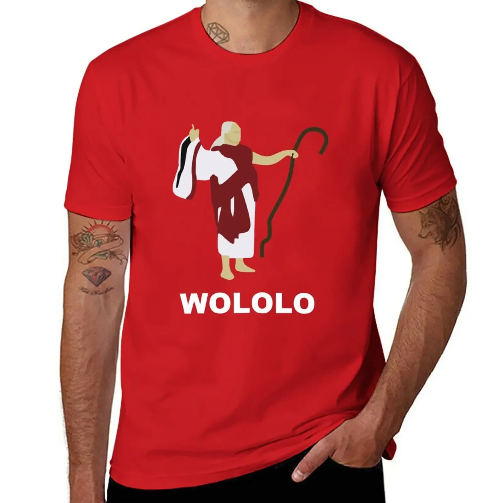 

Wololo (Red) T-Shirt quick drying sports fans men t shirts