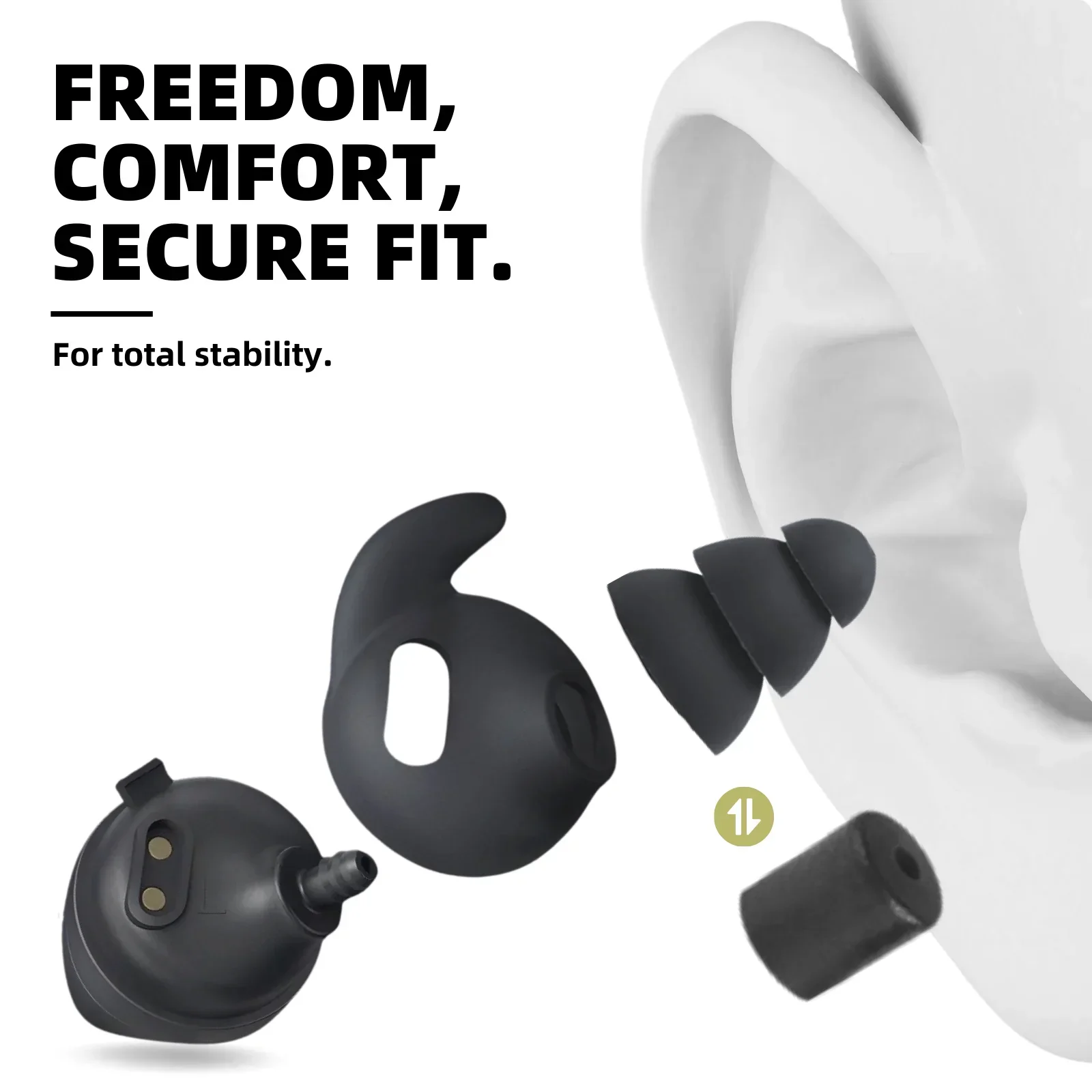 Electronic Shooting Ear Protection Earplugs NRR26dB Noise Reduction Hearing Protection Earmuffs for Shooting Hunting
