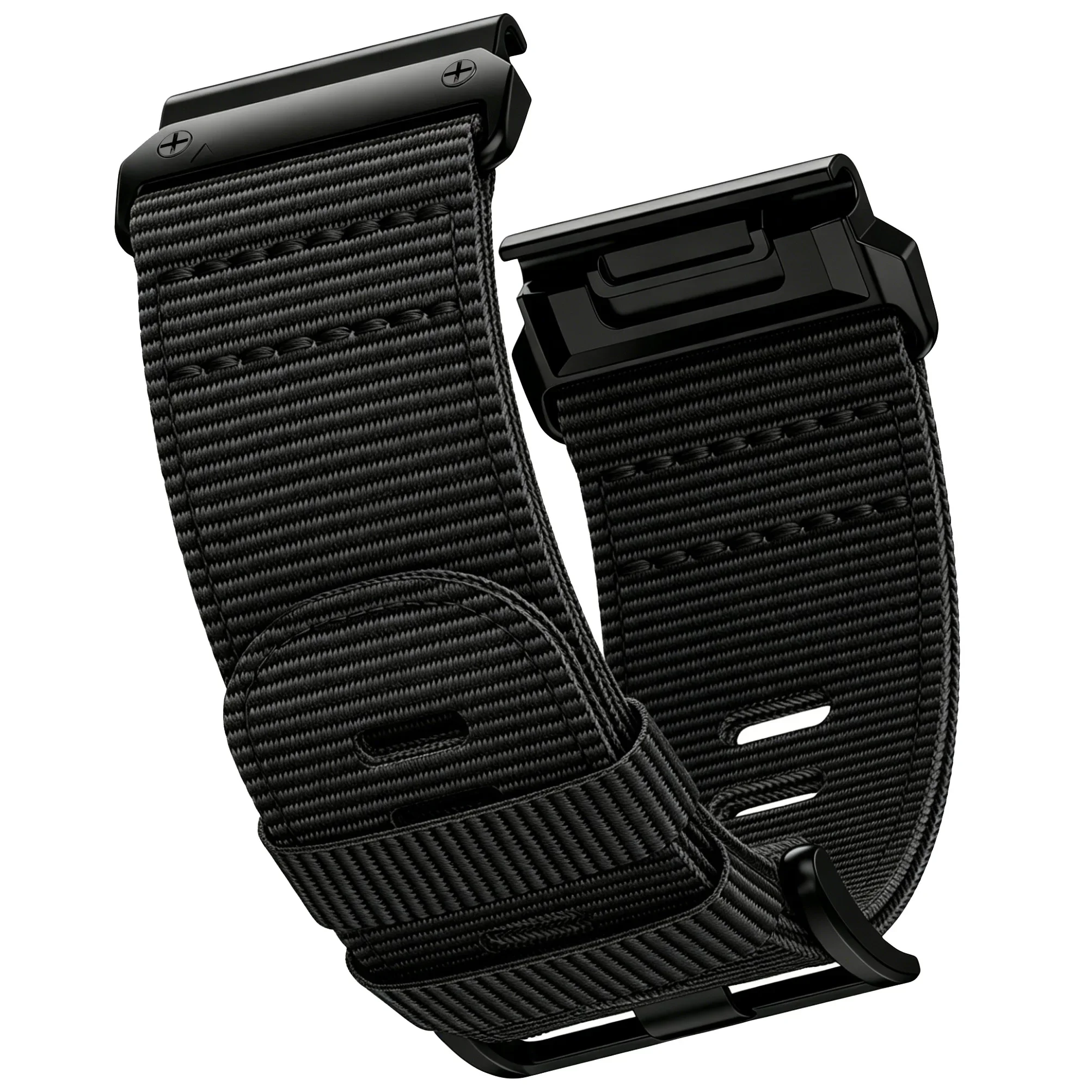 Durable Nylon QuickFit Watch Strap - Adjustable 22-26mm Bracelet Correa