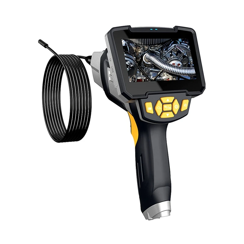 

Endoscope Industrial Automotive Camera1080p HD Car Borescope Inspection Camera 4.3Inch IPS Screen Semi-Rigid Cable, Durable