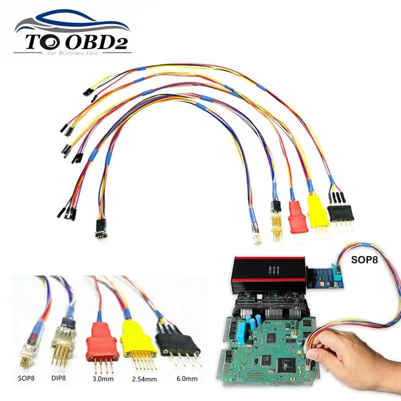 

Новейшие адаптеры OBD2 для зондов поддержка для Xprog/IProg программатора in-circuit ECU IProg 5 шт. датчики OBD 2 диагностический кабель