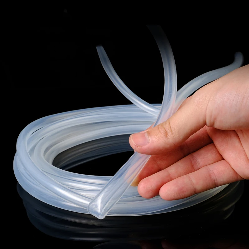 1/5Meter Food Grade Silicone Tube 2~21mm Clear Transparent Silicone Hose Flexible Rubber Hose Heat Resistant Drinking Water Pipe Silicone Tube