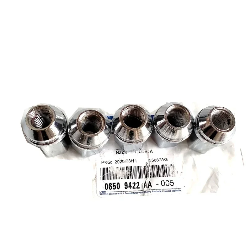 NBJKATO 5PCS Wheel Lug Nuts 06509422AA For Jeep Grand Cherokee Ram 1500 2500 3500 Durango