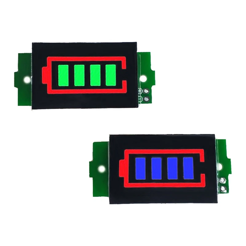 

2 шт., модуль индикатора для литиевой батареи 1-8S, три строки