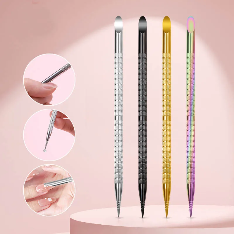 

Двухсторонний инструмент для удаления кутикулы из нержавеющей стали, 1 шт.