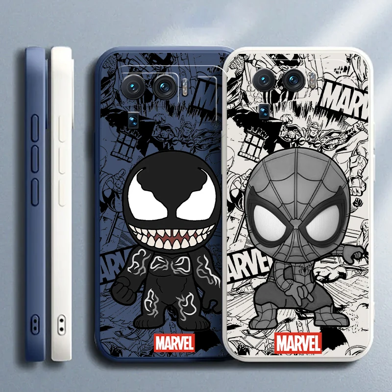 Marvel Avengers Venom Per Xiaomi Mi 13 12 12S 11 11T 10T 10S 10 Pro Custodia Per Telefono Ultra Lite Shell Tpu Back Antiurto Carcasa