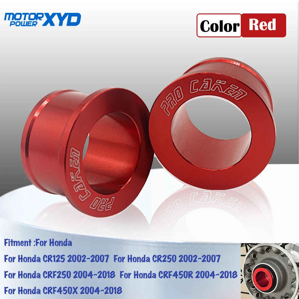 Kit Distanziali Mozzo Ruota Posteriore Cnc Moto Per Honda Cr125 Cr250 Crf 250 Crf 450R Crf 450X Crf250 Crf450R Crf450X Drit Pit Bike