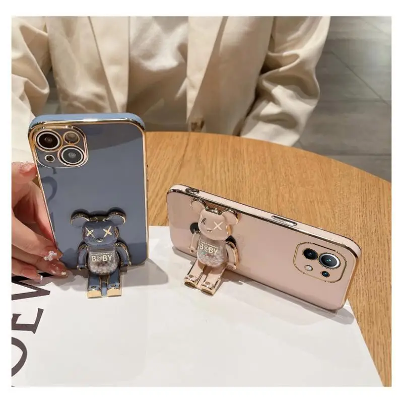 Étui de support de téléphone Quicksand Bear pour Xiaomi Mi 12 Ultra 12T 11T 13 11 Lite Note 10 Pro 8 9 10T 10S_voghion.com