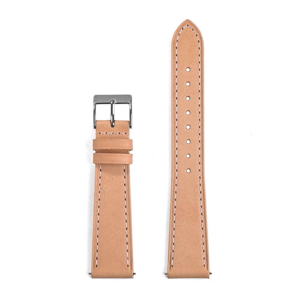 Handmade Vintage Leather Watch Strap with Quick Release