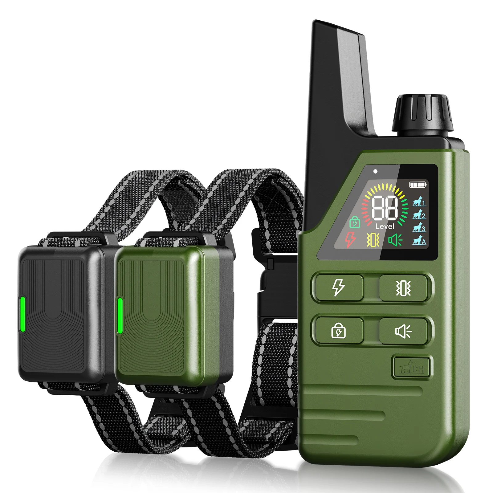 Waterproof Dog Training Collar With Remote And Lcd Display_voghion.com