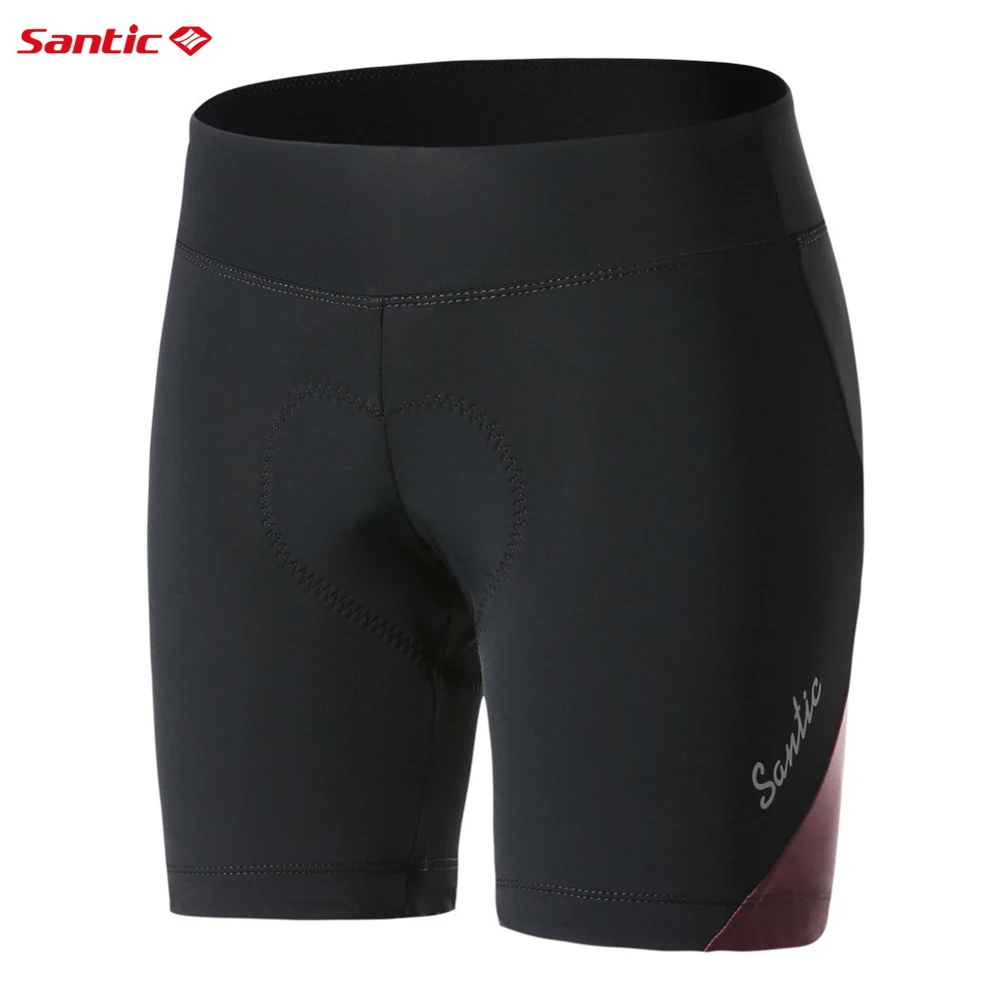 

Santic Cycling Shorts Women 4D Padded High Elastic Bicycle Short Pants Outdoor Summer Breathable Reflective MTB Road Bike Shorts