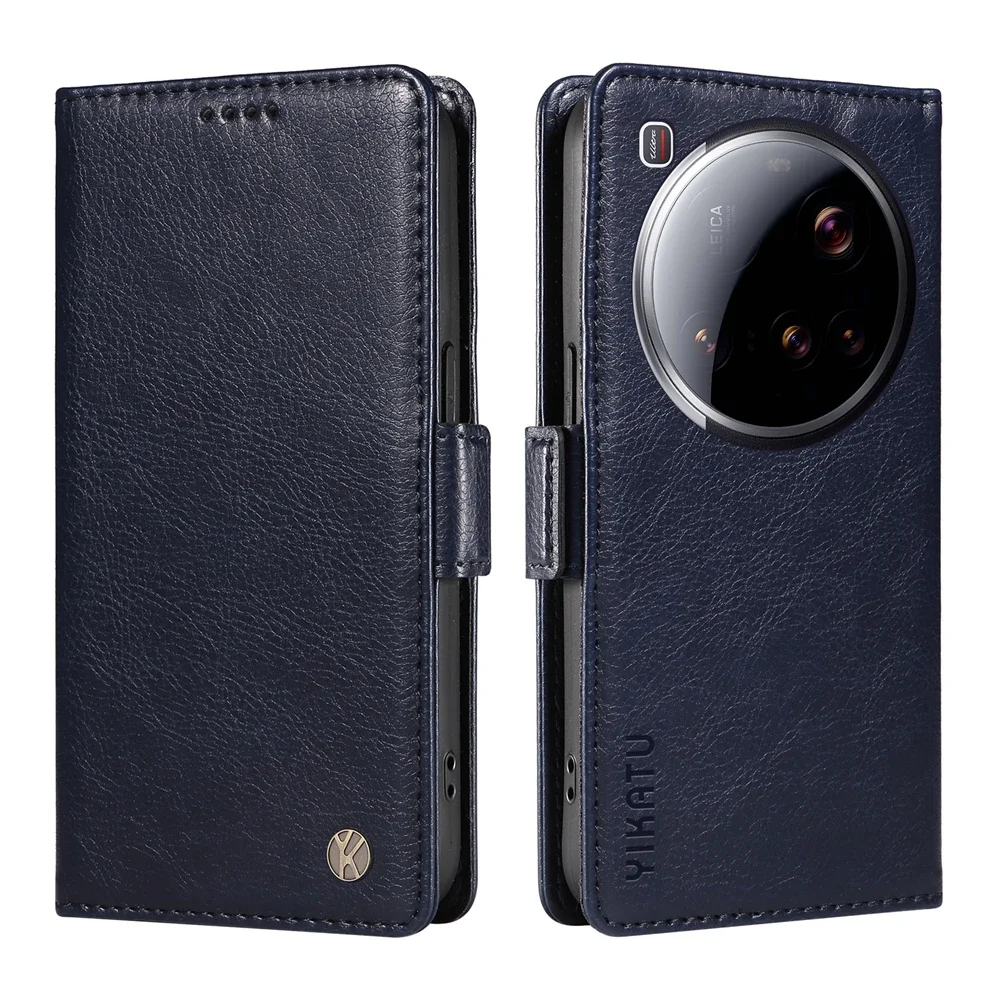Luxury Magnetic Leather Wallet Phone Case with Card Slot