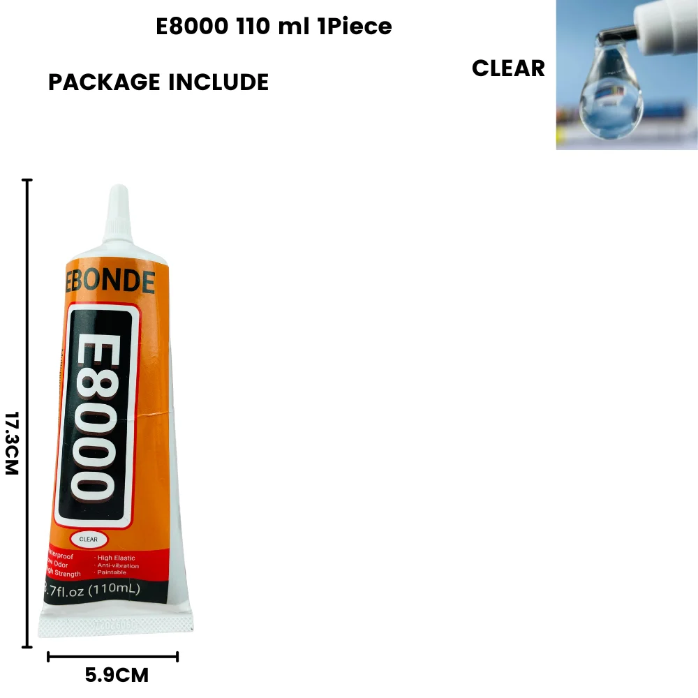 15ML 25ML 50ML 110ML E8000 Klar Kontaktieren Telefon Reparatur Klebstoff Faser Tuch DIY Metall Holz kleber Mit Präzision Applikator – Detail 9
