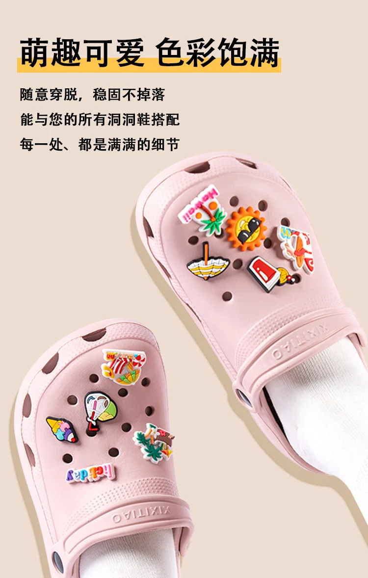 Neue Regenbogen-Schuhanhänger, Lochschuh-Accessoires, DIY-Schuhzubehör, PVC-Weichgummi-Schuhschnallen-Schmuck, sofort lieferbar im Großhandel – Detail 3