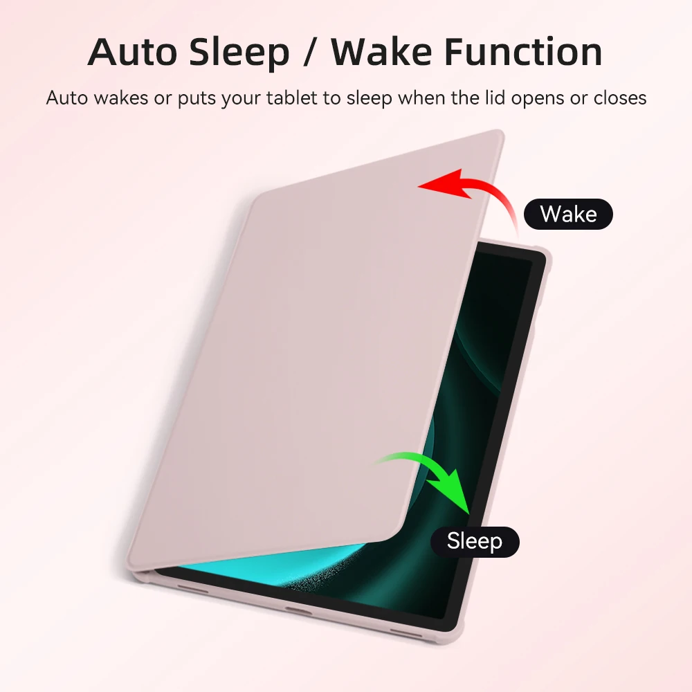 Enhanced Tablet Cover with Smart Auto Sleep/Wake Function and Acrylic Faith Design