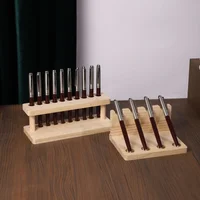 Wooden Pen Stand 4/10 Slots Wood Multifunction Desk Organizer - Pen Holder, Phone Stand & Storage Solution for Office and School 4