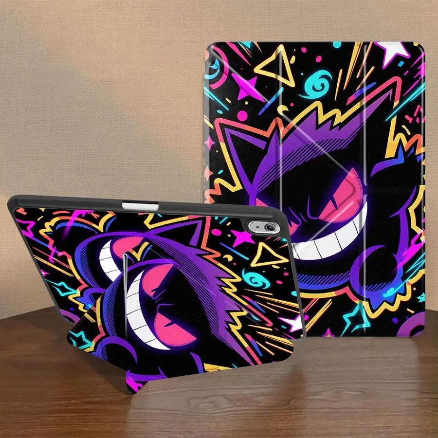 Cartoon Hot Gengar Tablet Case with Pen Slot Cover