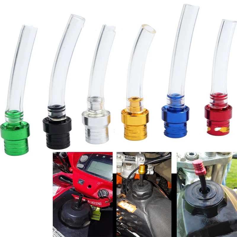 1PC Gas Fuel Cap Valves Vent Breather Hoses Tubes for Motocross Bike