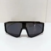 Nouvelles lunettes de soleil d'équitation en plein air, pare-brise de vélo une pièce, lunettes de soleil de sport européennes et américaines pour hommes 2