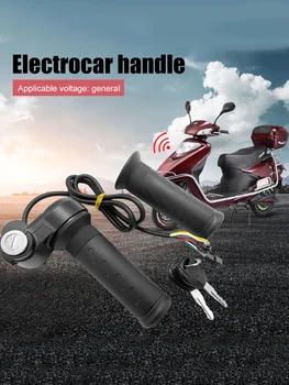 Electric Bike Scooter Twist Throttle Grip Universal Voltage E-Bike Throttle Grip Scooter Handle Vehicle Speed Regulating Handle 4