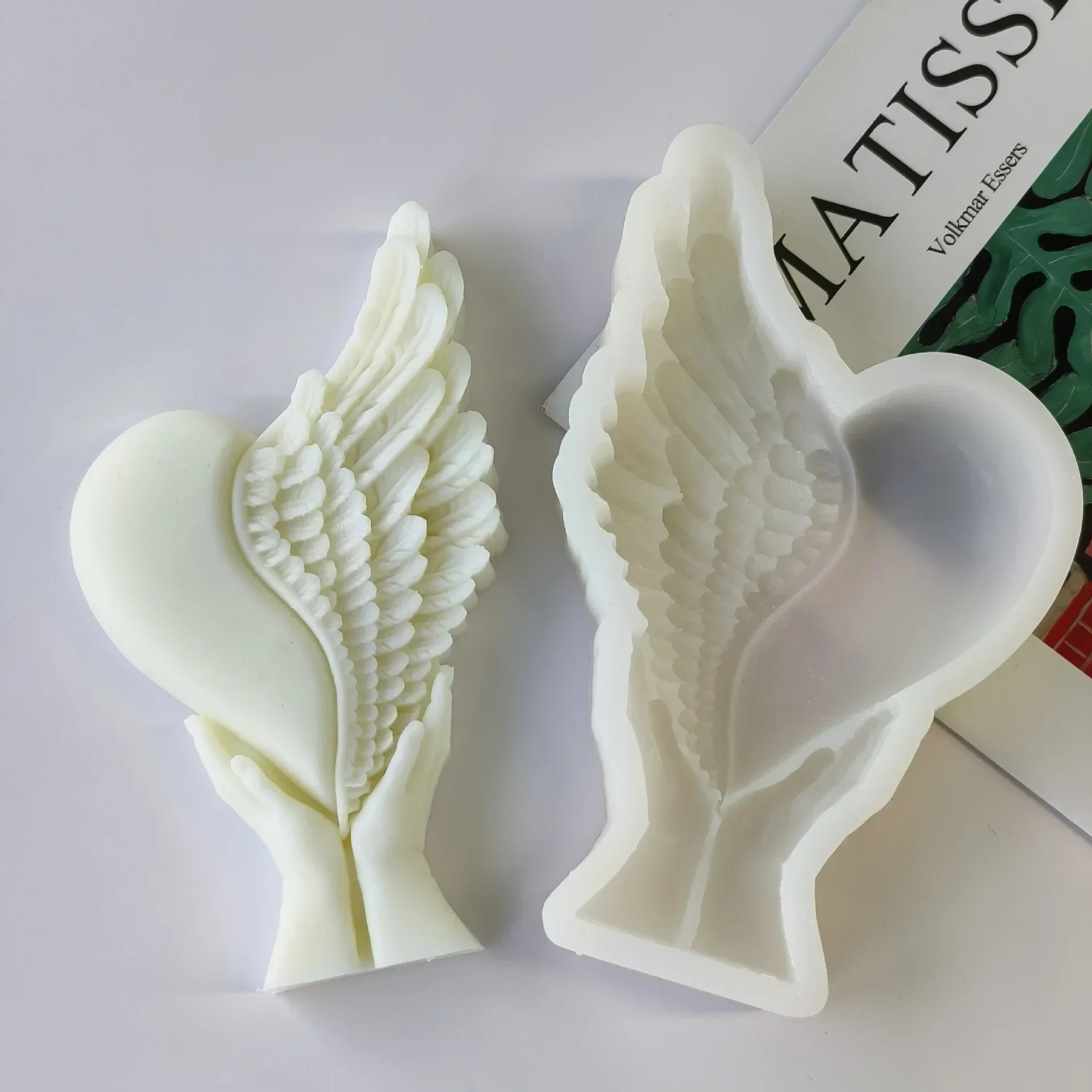 Heart with Wing Silicone Mold for Handmade Gifts and Crafts